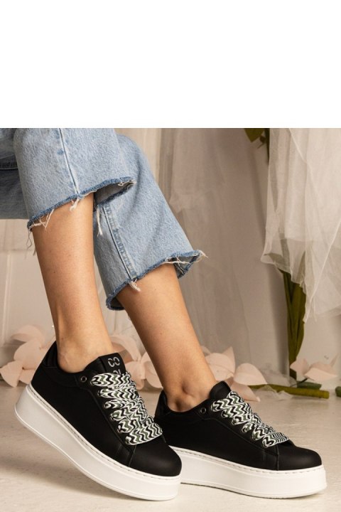 Buty Sportowe Model Kessa 24017 Black - PRIMO Buty Sportowe Model Kessa 24017 Black - PRIMO