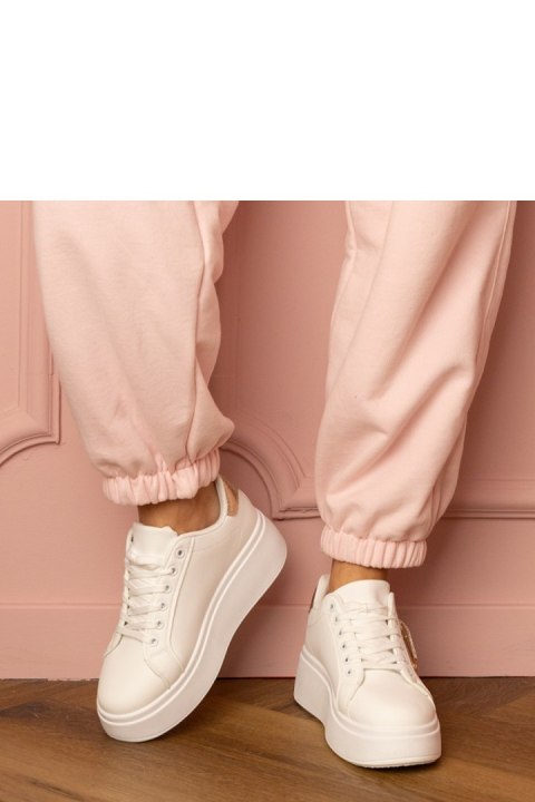 Buty Sportowe Model Lerisol 8919 White/Gold - PRIMO Buty Sportowe Model Lerisol 8919 White/Gold - PRIMO