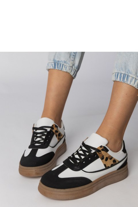 Buty Sportowe Model Meril PC2817 White/Black - PRIMO Buty Sportowe Model Meril PC2817 White/Black - PRIMO
