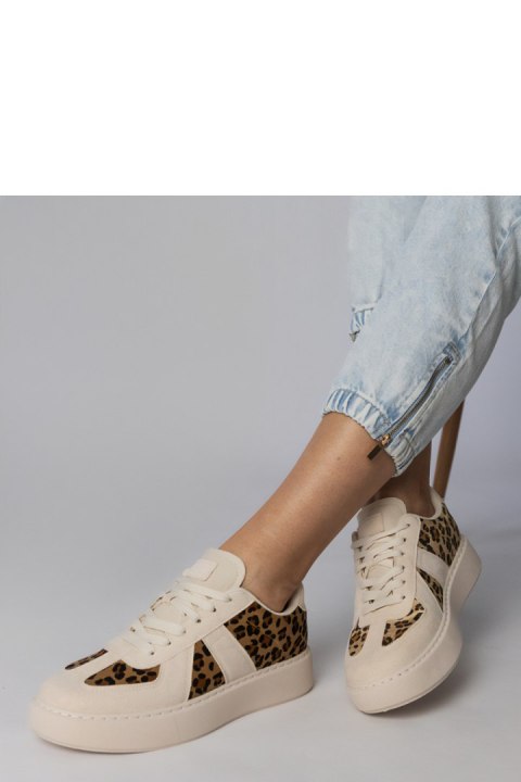 Buty Sportowe Model Toris NN622 Beige/Panterka - PRIMO Buty Sportowe Model Toris NN622 Beige/Panterka - PRIMO