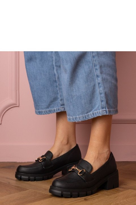 Półbuty Model Marela 1-703 Black - PRIMO Półbuty Model Marela 1-703 Black - PRIMO