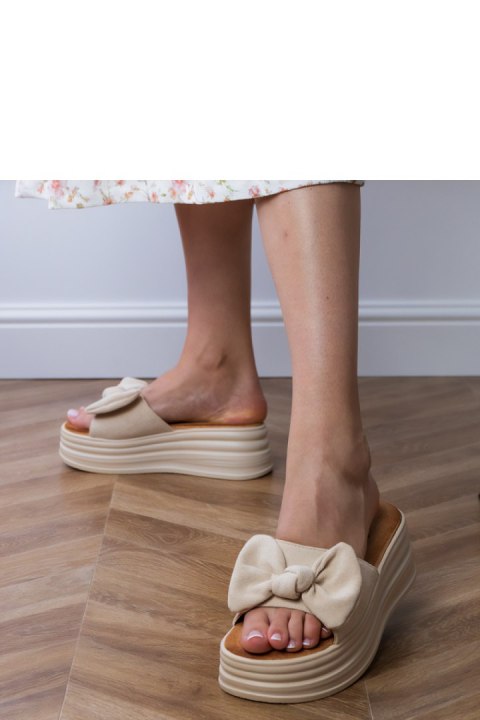 Sandał Klapki Model Ados LX9601 Beige - PRIMO Sandał Klapki Model Ados LX9601 Beige - PRIMO