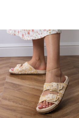 Sandał Klapki Model Firada GQ8-055 Beige - PRIMO
