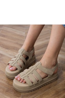 Sandały Model Hartos PL363 Dark Beige Khaki - PRIMO