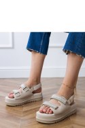 Sandały Model Jenisej PL367 Beige - PRIMO