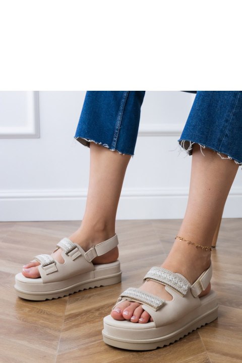 Sandały Model Jenisej PL367 Beige - PRIMO Sandały Model Jenisej PL367 Beige - PRIMO