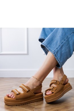 Sandały Model Jenisej PL367 Brown - PRIMO