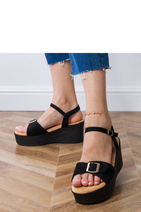 Sandały Model Sarni LOLO22 Black - PRIMO Sandały Model Sarni LOLO22 Black - PRIMO