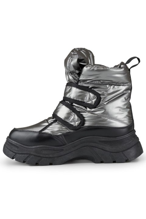 Śniegowce Model 22-PY16062SI Silver/Black - PRIMO Śniegowce Model 22-PY16062SI Silver/Black - PRIMO