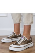 Trampki Model Greta FY-110 Brown - PRIMO