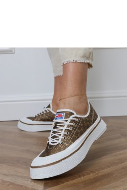Trampki Model Greta FY-110 Brown - PRIMO
