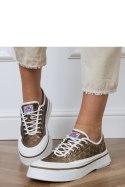 Trampki Model Greta FY-110 Brown - PRIMO