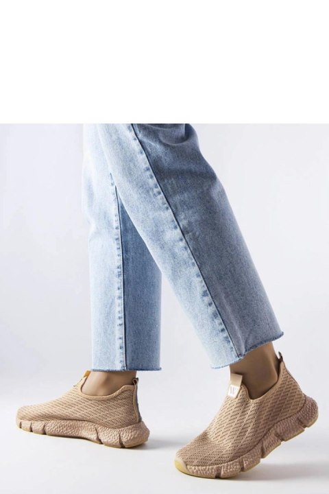 Beżowe wsuwane sneakersy Yellville - Solea Beżowe wsuwane sneakersy Yellville - Solea