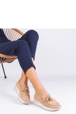 Mokasyny Model Selerina G-55 Beige - PRIMO