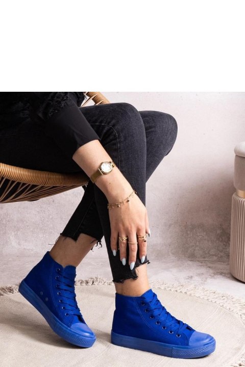 Niebieskie wysokie trampki Rafife - Solea Niebieskie wysokie trampki Rafife - Solea