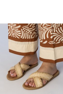Sandał Klapki Model Ellinara JB1949 Beige - PRIMO