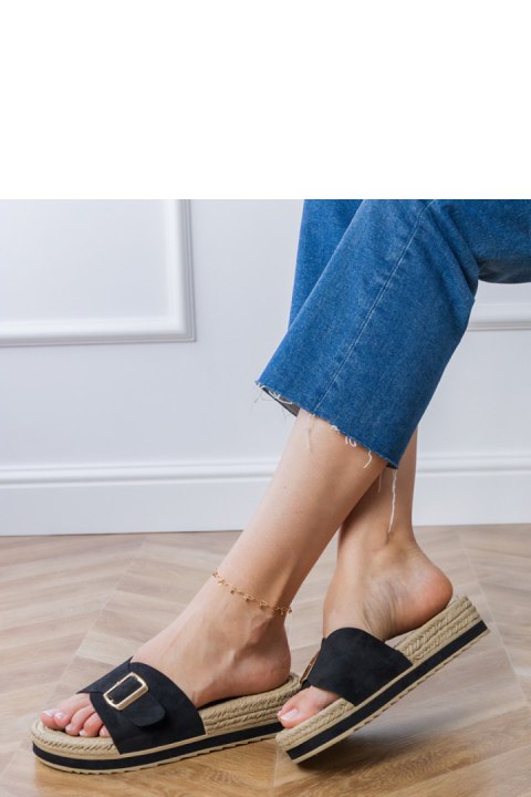 Sandał Klapki Model Umsa LOLO27 Black - PRIMO Sandał Klapki Model Umsa LOLO27 Black - PRIMO