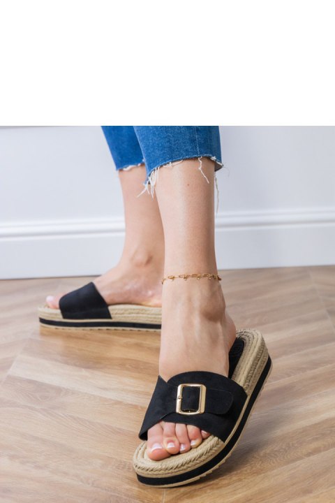 Sandał Klapki Model Umsa LOLO27 Black - PRIMO Sandał Klapki Model Umsa LOLO27 Black - PRIMO