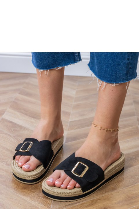 Sandał Klapki Model Umsa LOLO27 Black - PRIMO Sandał Klapki Model Umsa LOLO27 Black - PRIMO