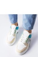 Beżowo-niebieskie buty na platformie Harter - Solea