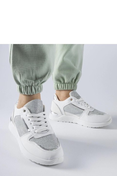 Białe sneakersy z ozdobną nitką Facondo - Solea Białe sneakersy z ozdobną nitką Facondo - Solea