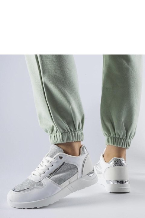 Białe sneakersy z ozdobną nitką Facondo - Solea Białe sneakersy z ozdobną nitką Facondo - Solea