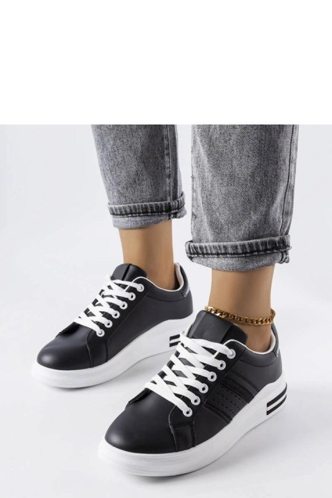 Czarne sneakersy na platformie Lanoie - Solea Czarne sneakersy na platformie Lanoie - Solea