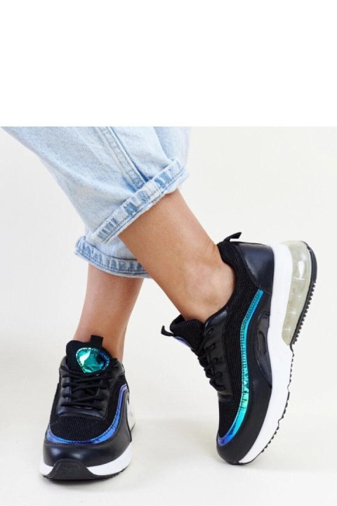 Czarne sneakersy z hologramem Jelka - Solea Czarne sneakersy z hologramem Jelka - Solea
