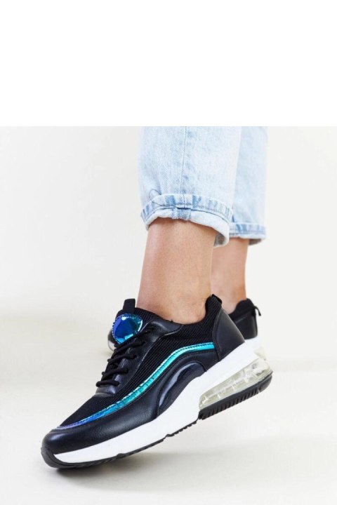 Czarne sneakersy z hologramem Jelka - Solea Czarne sneakersy z hologramem Jelka - Solea