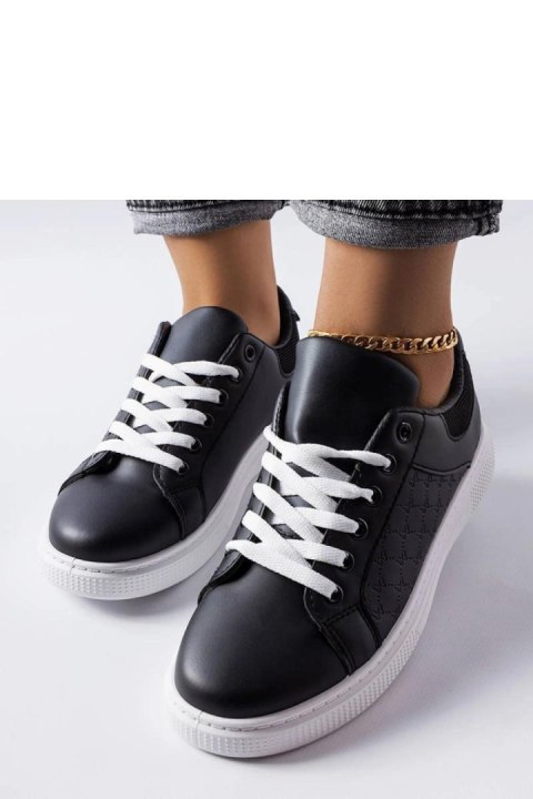 Czarne sneakersy z tłoczeniem Dreux - Solea Czarne sneakersy z tłoczeniem Dreux - Solea
