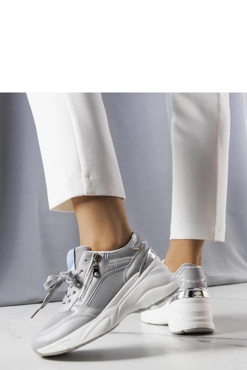 Szare sneakersy na koturnie Stacey - Solea Szare sneakersy na koturnie Stacey - Solea