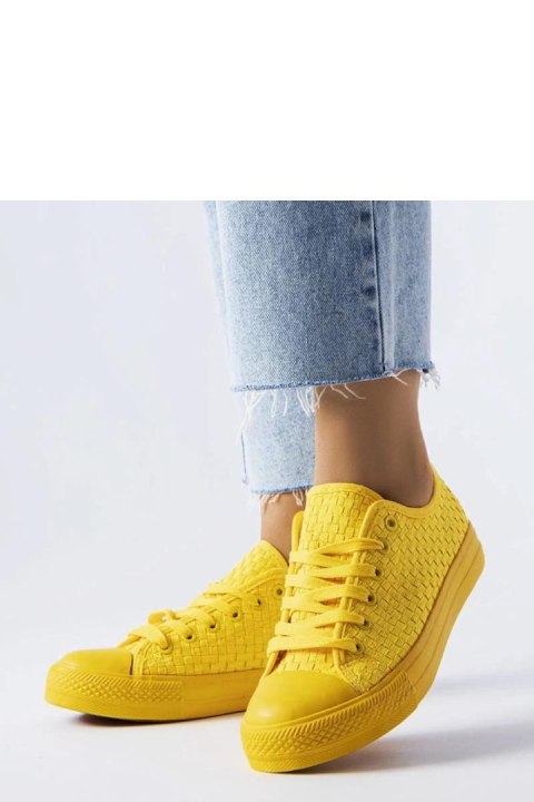 Żółte trampki z tkaniny plecionej Thibodeau - Solea Hurtownia odzieży on-line, moda damska, bielizna i obuwie dla kobiet - Matte Żółte trampki z tkaniny plecionej Thibodeau - Solea Hurtownia odzieży on-line, moda damska, bielizna i obuwie dla kobiet - Matte