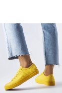 Żółte trampki z tkaniny plecionej Thibodeau - Solea Hurtownia odzieży on-line, moda damska, bielizna i obuwie dla kobiet - Matte