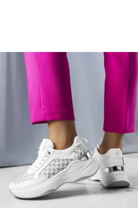 Białe sneakersy z monogramem Margie - Solea Białe sneakersy z monogramem Margie - Solea