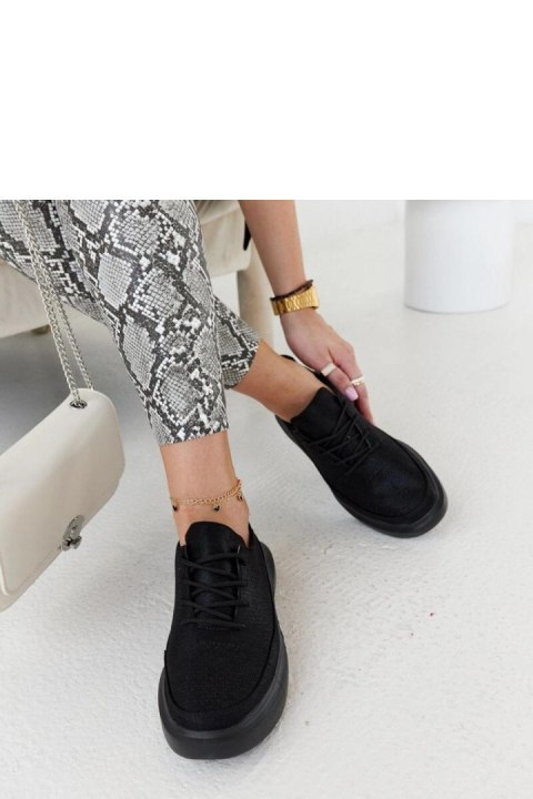 Czarne sneakersy na platformie Lori - Solea Czarne sneakersy na platformie Lori - Solea