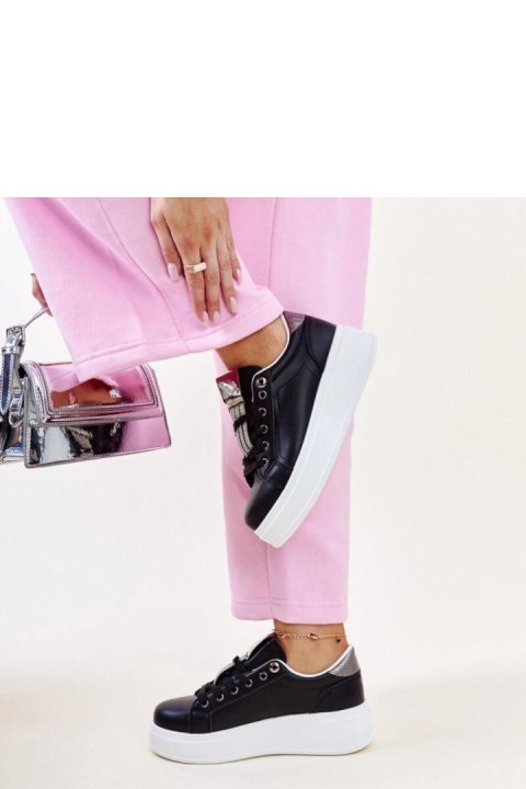 Czarno-srebrne sneakersy z cyrkoniami Maurizia - Solea Hurtownia odzieży on-line, moda damska, bielizna i obuwie dla kobiet - Ma Czarno-srebrne sneakersy z cyrkoniami Maurizia - Solea Hurtownia odzieży on-line, moda damska, bielizna i obuwie dla kobiet - Ma