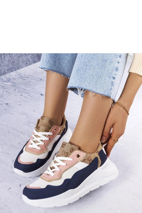 Granatowe sneakersy ze złotym wstawkami Lebrun - Solea Granatowe sneakersy ze złotym wstawkami Lebrun - Solea