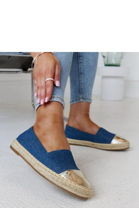 Niebiesko-złote błyszczące espadryle Surana - Solea Niebiesko-złote błyszczące espadryle Surana - Solea