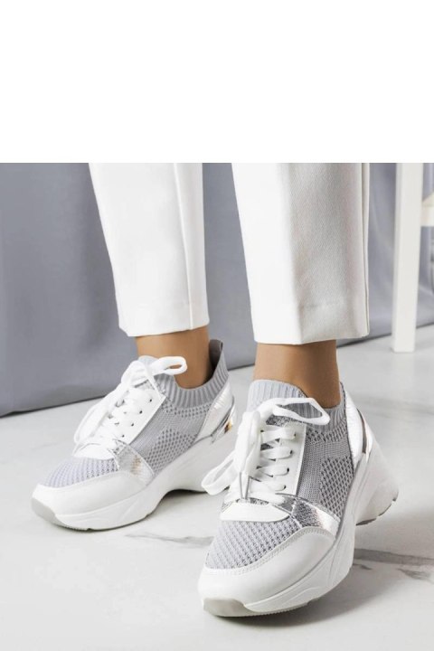 Szare sneakersy na koturnie Ann - Solea Szare sneakersy na koturnie Ann - Solea